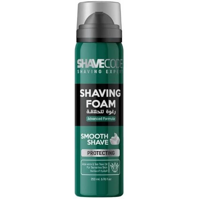 SHAVECODE Shaving Foam - Sensitive Skin (Aloe Vera) 200ml